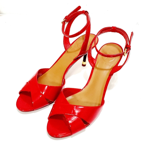 Tory Burch Tania Peep Toe Sandals 7.5